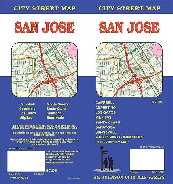 Detailed street map of San Jose, California, and surrounding Silicon Valley cities including Cupertino, Sunnyvale, and Santa Clara. Detailed street map of San Jose, California, and surrounding Silicon Valley cities including Cupertino, Sunnyvale, and Santa Clara.