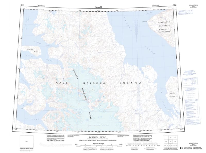 560A - BUKKEN FIORD - Topographic Map