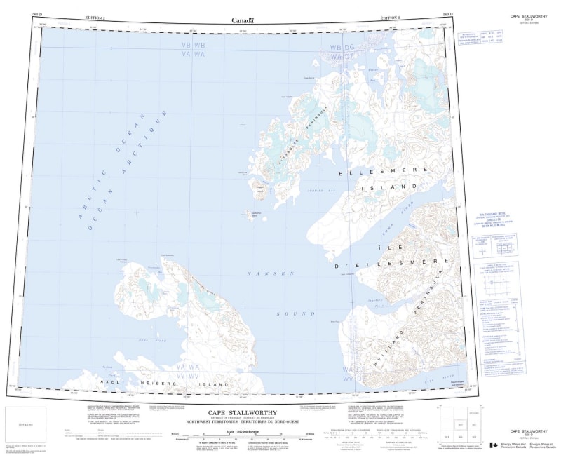 560D - CAPE STALLWORTHY - Topographic Map