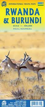 Explore Rwanda & Burundi with Confidence: Easy-to-Read Road Map for African Adventures. Navigate the unique landscapes of Rwanda and Burundi with this user-friendly travel map. Key features are easy-to-read design: Clear typography and five levels of road