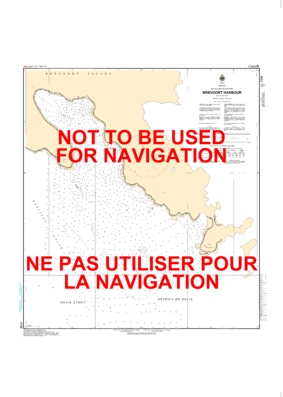 7135 - Brevoort Harbour Nautical Chart . Canadian Hydrographic Service (CHS)'s exceptional nautical charts and navigational products help ensure the safe navigation of Canada's waterways. These charts are the 'road maps' that guide mariners safely from po