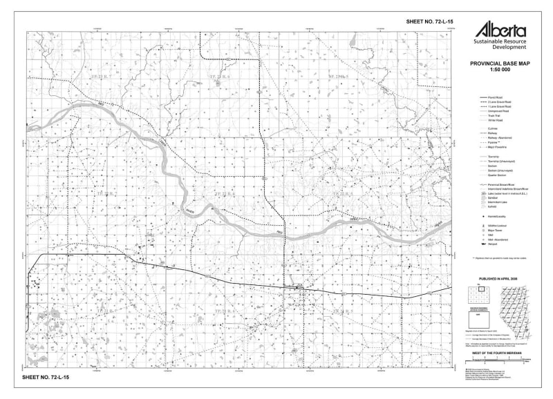 72L15R Alberta Resource Access Map