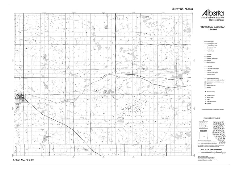 72M08R Alberta Resource Access Map