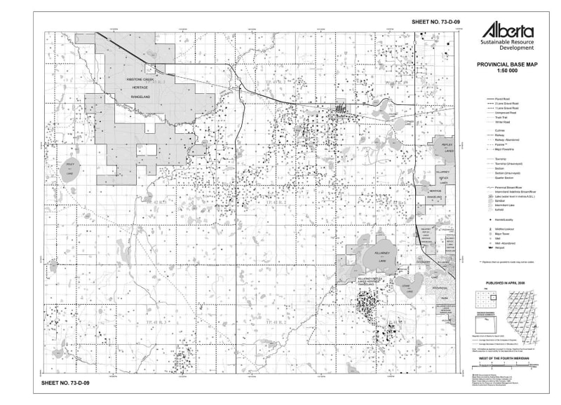 73D09R Alberta Resource Access Map