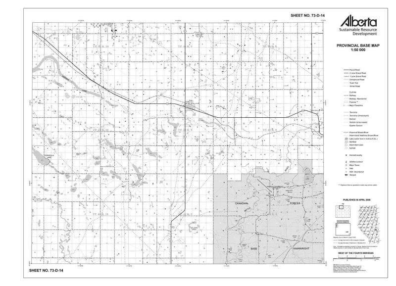 73D14R Alberta Resource Access Map