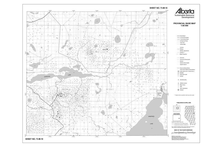 73M10R Alberta Resource Access Map