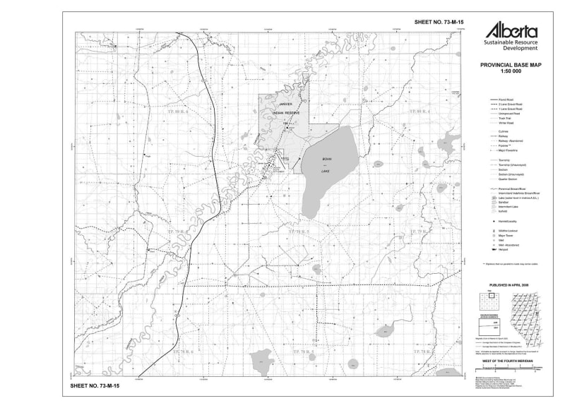 73M15R Alberta Resource Access Map