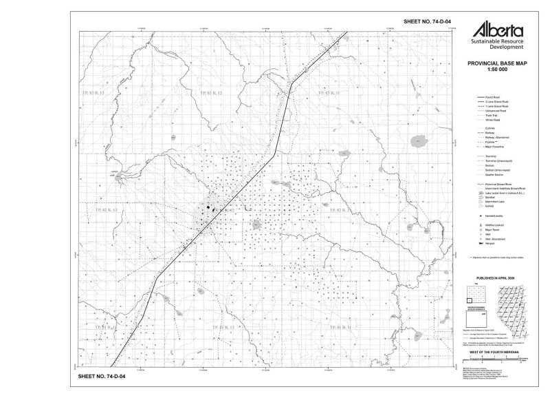74D04R Alberta Resource Access Map