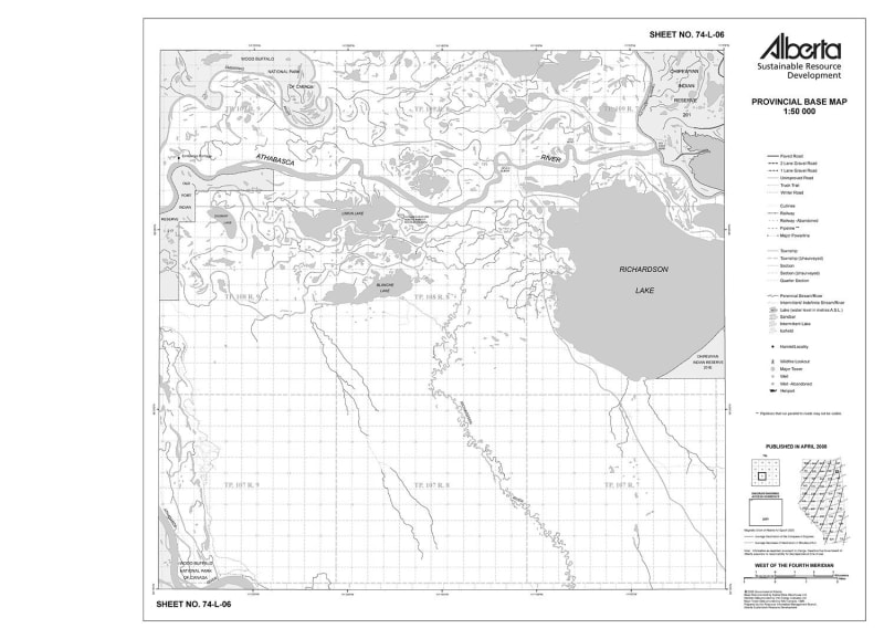 74L06R Alberta Resource Access Map
