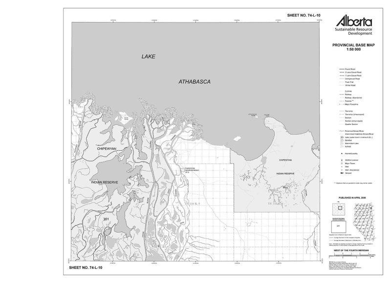 74L10R Alberta Resource Access Map