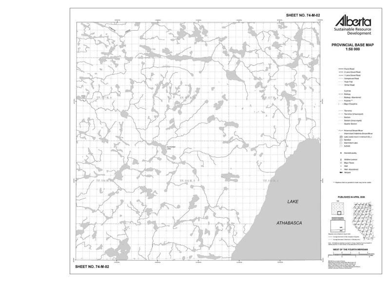 74M02R Alberta Resource Access Map