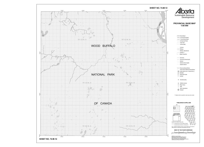 74M12R Alberta Resource Access Map
