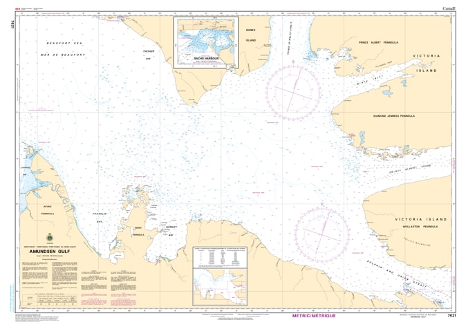 Master the Northwest Passage with CHS Chart 7621: Amundsen Gulf. Official 2026 Arctic depth data, coastal configurations, and hazard markers for the Beaufort Sea gateway. Master the Northwest Passage with CHS Chart 7621: Amundsen Gulf. Official 2026 Arctic depth data, coastal configurations, and hazard markers for the Beaufort Sea gateway.