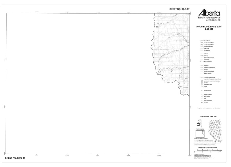 82G07R Alberta Resource Access Map