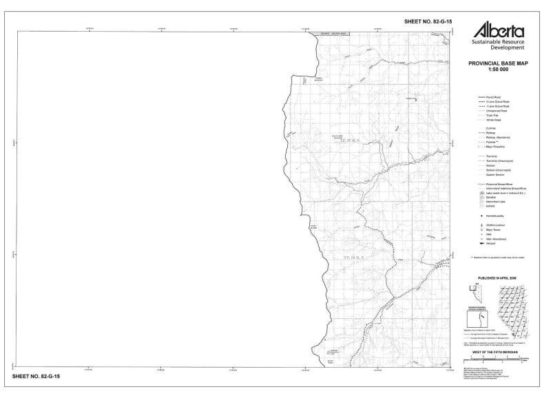 82G15R Alberta Resource Access Map