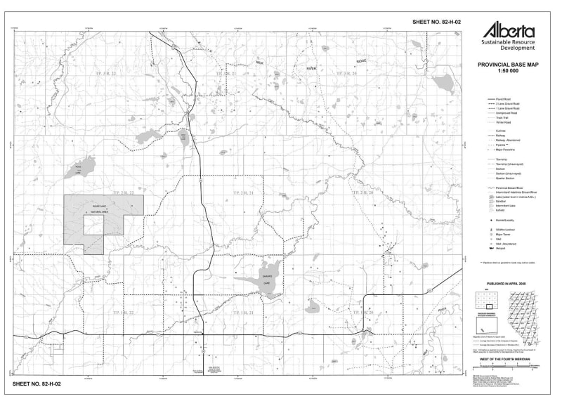 82H02R Alberta Resource Access Map