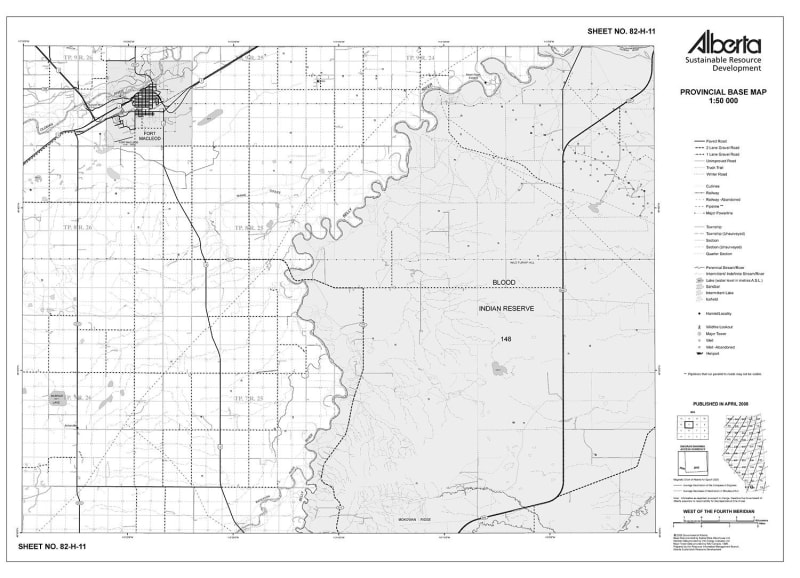 82H11R Alberta Resource Access Map