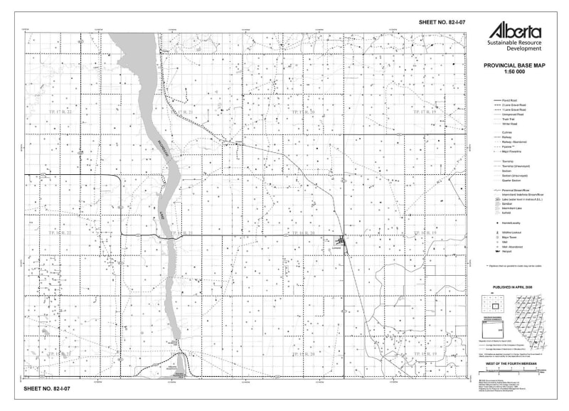82I07R Alberta Resource Access Map