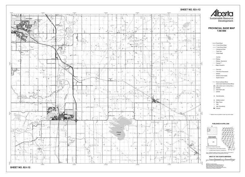 82I12R Alberta Resource Access Map