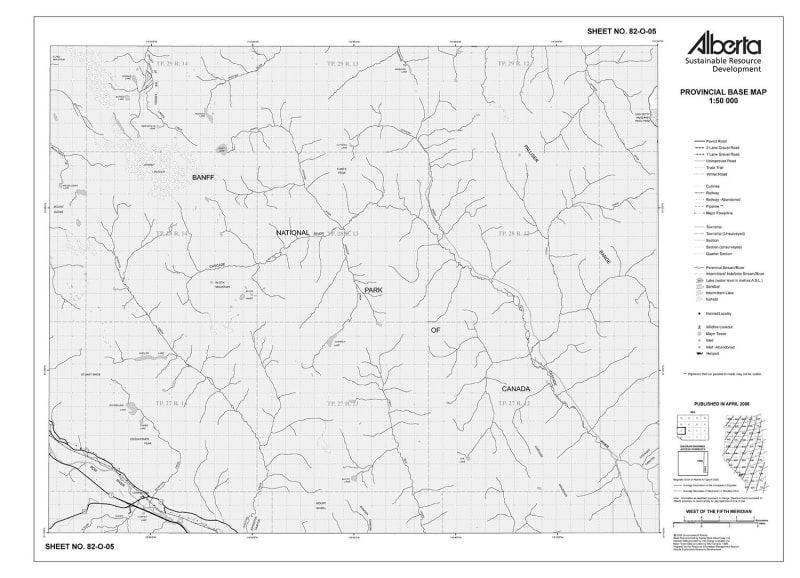 82O05R Alberta Resource Access Map