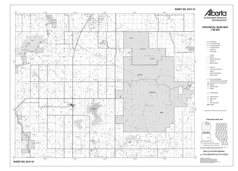 82P15R Alberta Resource Access Map