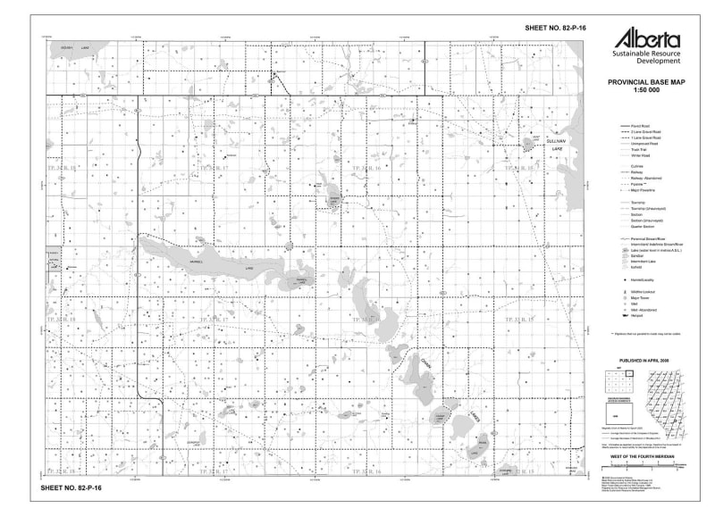 82P16R Alberta Resource Access Map