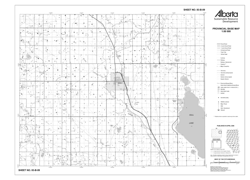 83B09R Alberta Resource Access Map