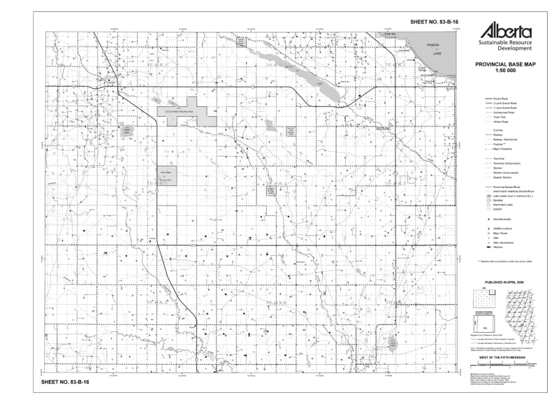 83B16R Alberta Resource Access Map