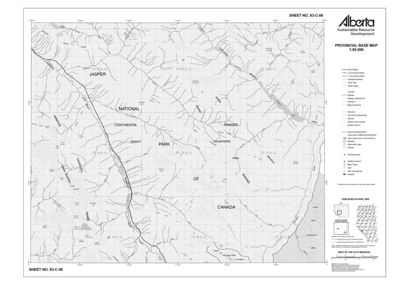 83C06R Alberta Resource Access Map