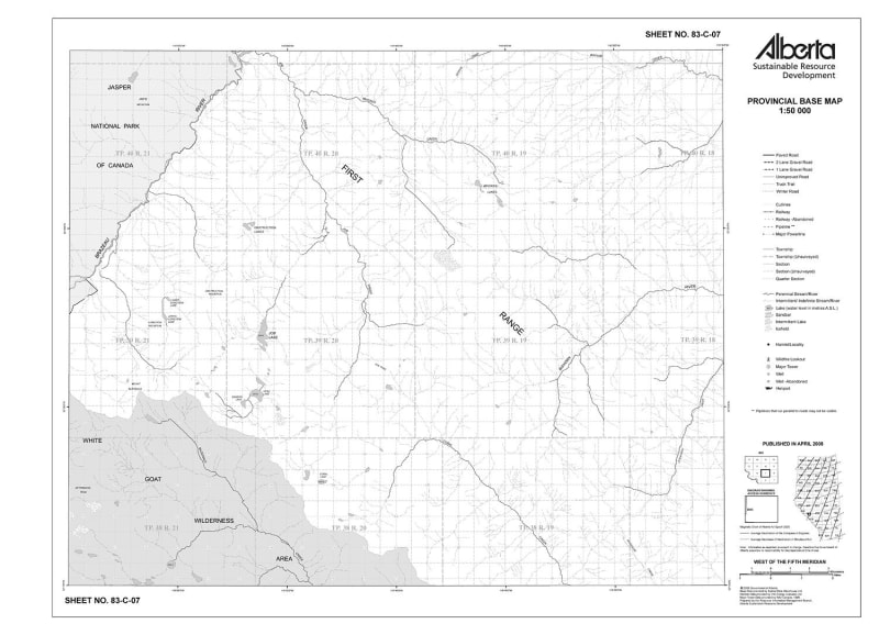 83C07R Alberta Resource Access Map