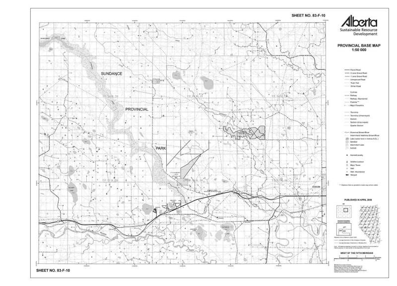 83F10R Alberta Resource Access Map