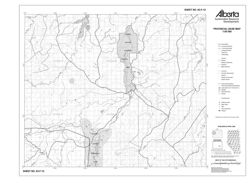 83F12R Alberta Resource Access Map