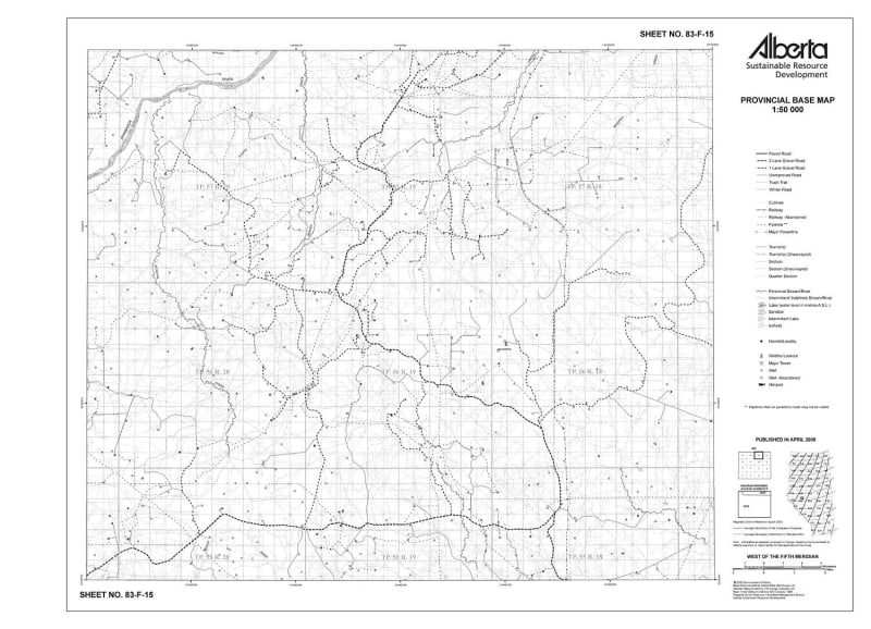 83F15R Alberta Resource Access Map
