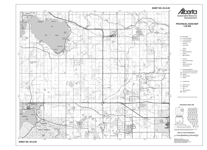 83G09R Alberta Resource Access Map
