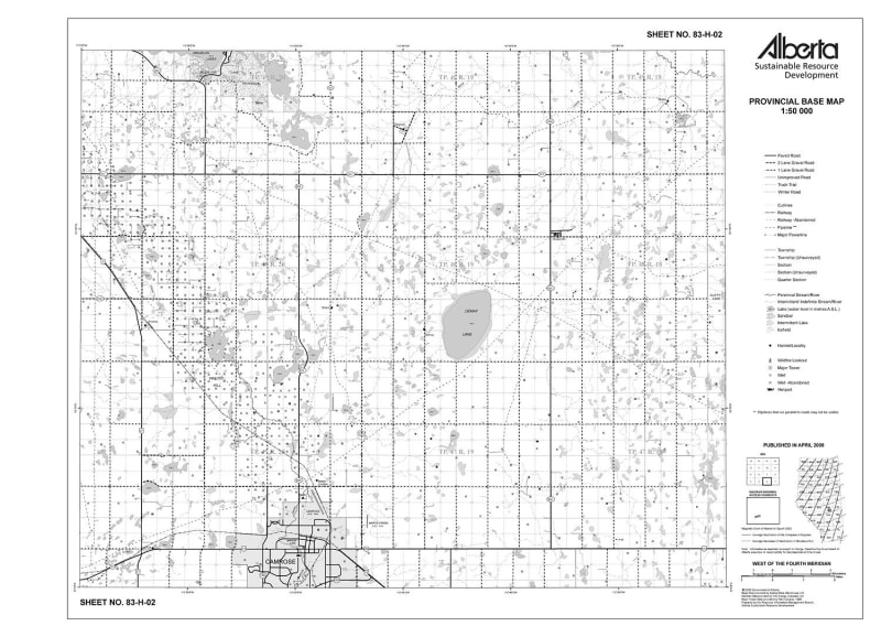 83H02R Alberta Resource Access Map