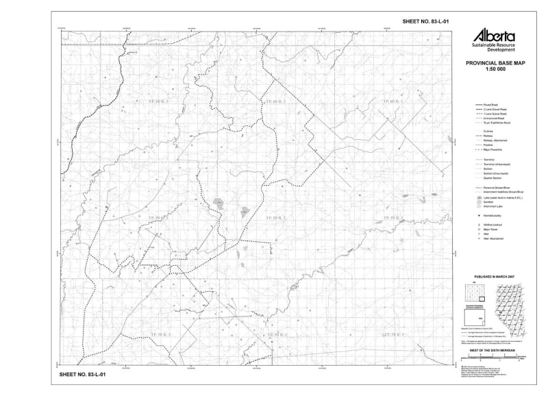 83L01R Alberta Resource Access Map