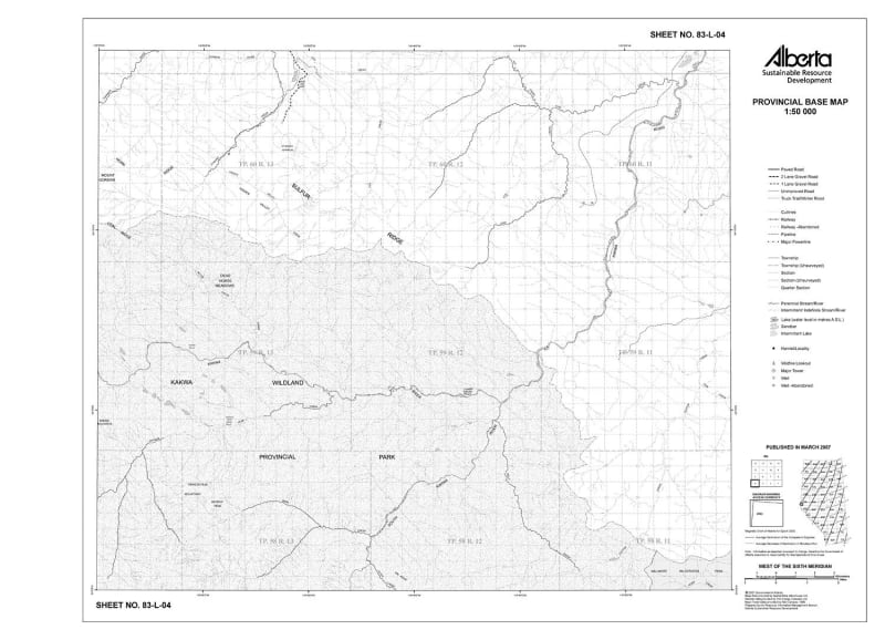 83L04R Alberta Resource Access Map