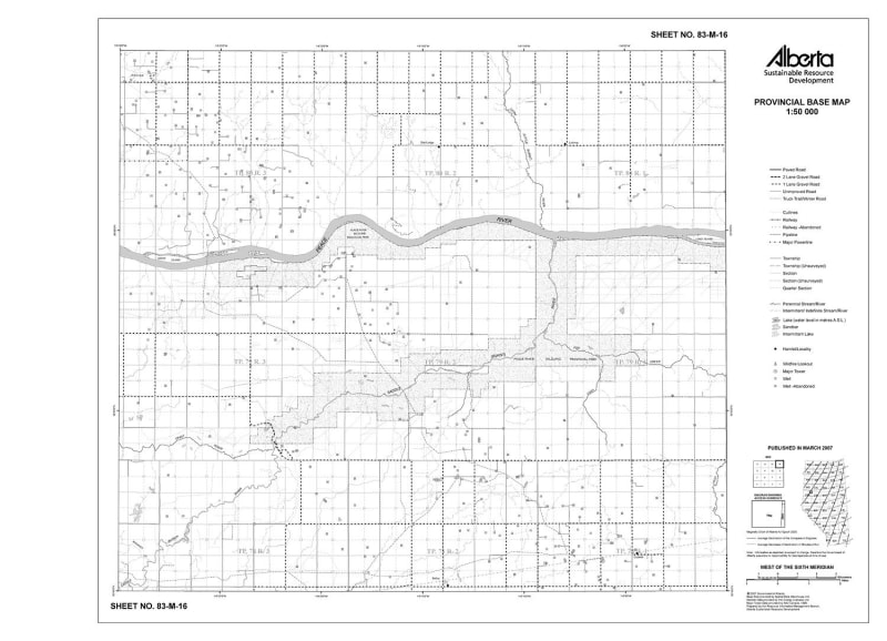 83M16R Alberta Resource Access Map