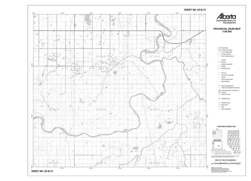 83N12R Alberta Resource Access Map