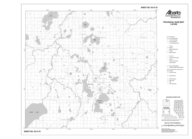 83O15R Alberta Resource Access Map