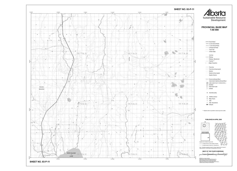 83P11R Alberta Resource Access Map