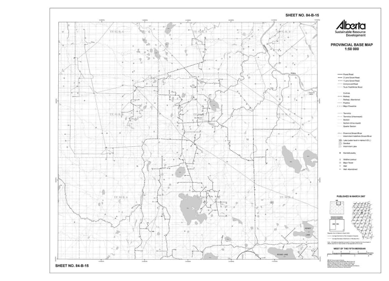 84B15R Alberta Resource Access Map