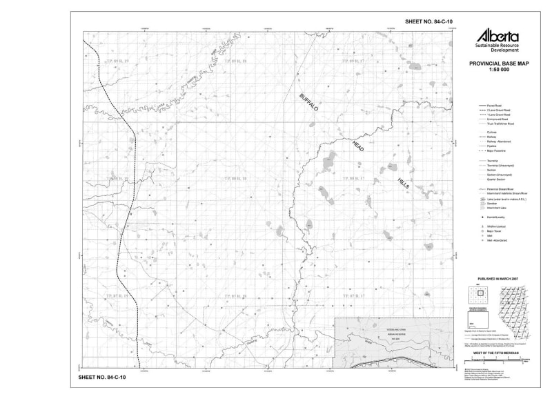 84C10R Alberta Resource Access Map