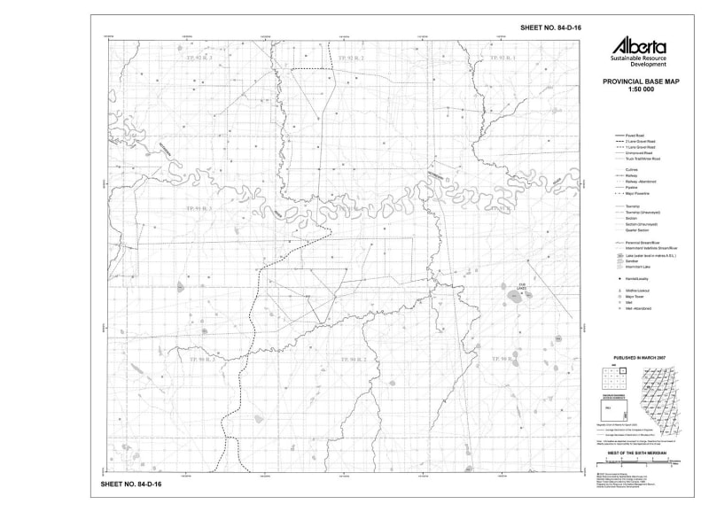84D16R Alberta Resource Access Map