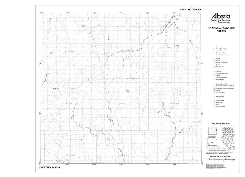 84E09R Alberta Resource Access Map