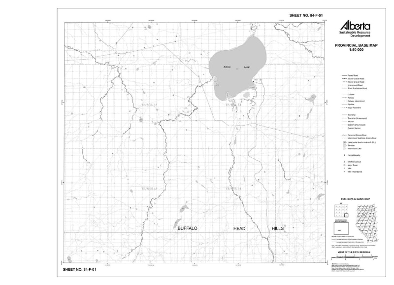 84F01R Alberta Resource Access Map