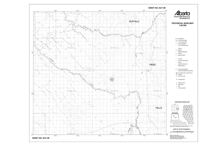 84F08R Alberta Resource Access Map
