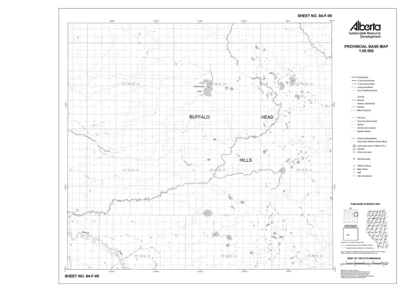 84F09R Alberta Resource Access Map