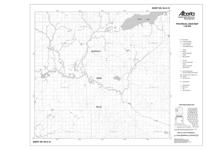 84G12R Alberta Resource Access Map