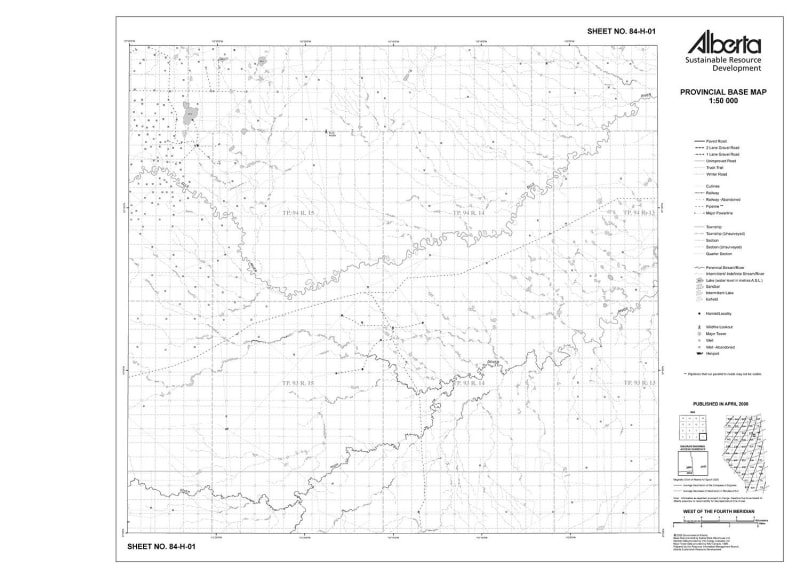 84H01R Alberta Resource Access Map